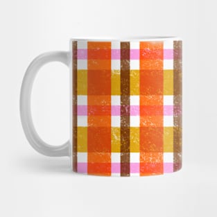 Autumn Fall Plaid Pattern Mug